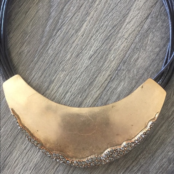 Chico's Gold statement necklace - Picture 2 of 2